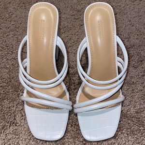 White Shein heels, size 36 (6).